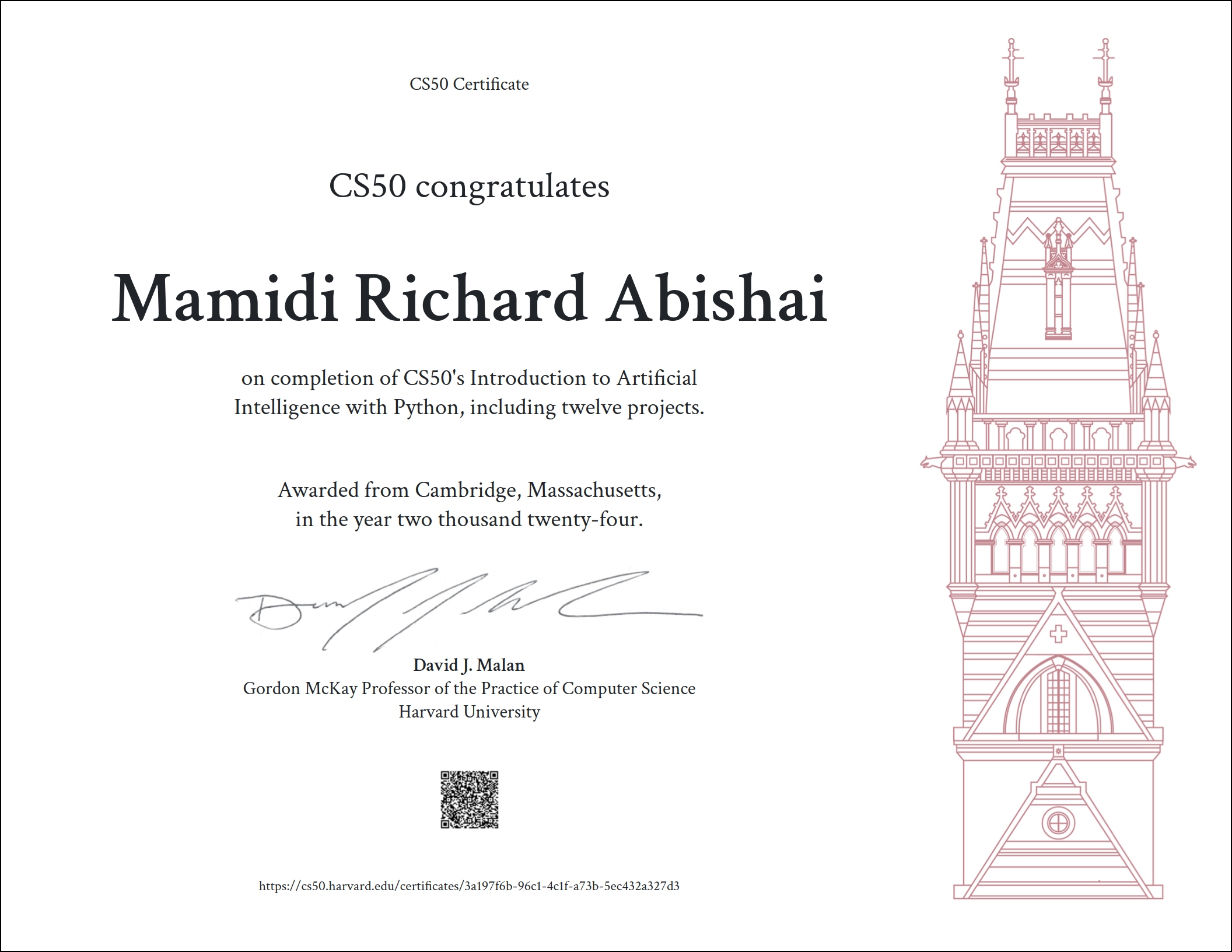 CS50AI - Introduction to Artificial Intelligence